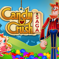 แรงข้ามปีสำหรับเกม Candy Crush Saga กับเครื่องหมายการค้า 